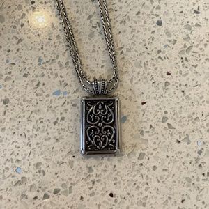 Brighton Silver two strand necklace